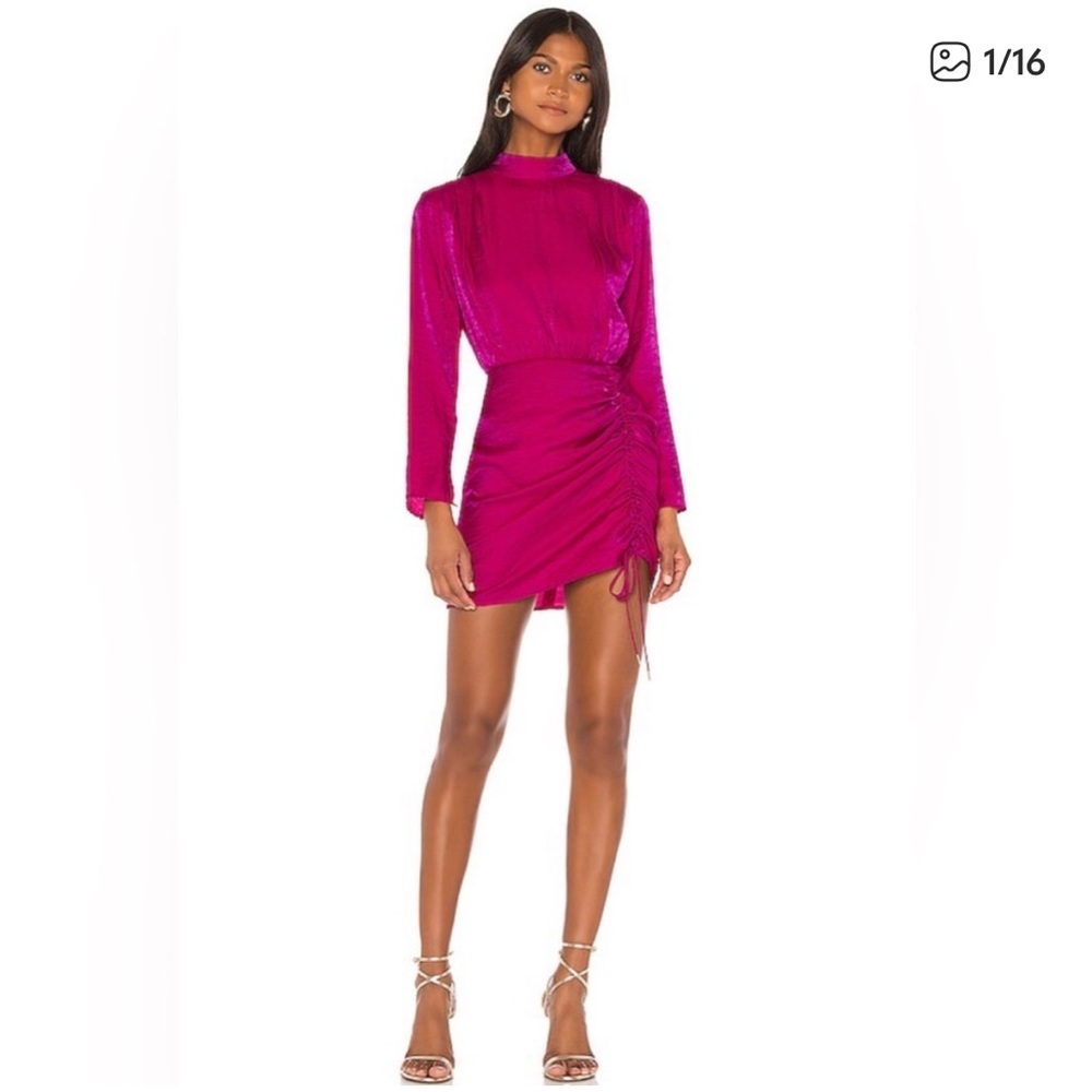 Finders Keepers Fuchsia Yazmine Mini Dress
